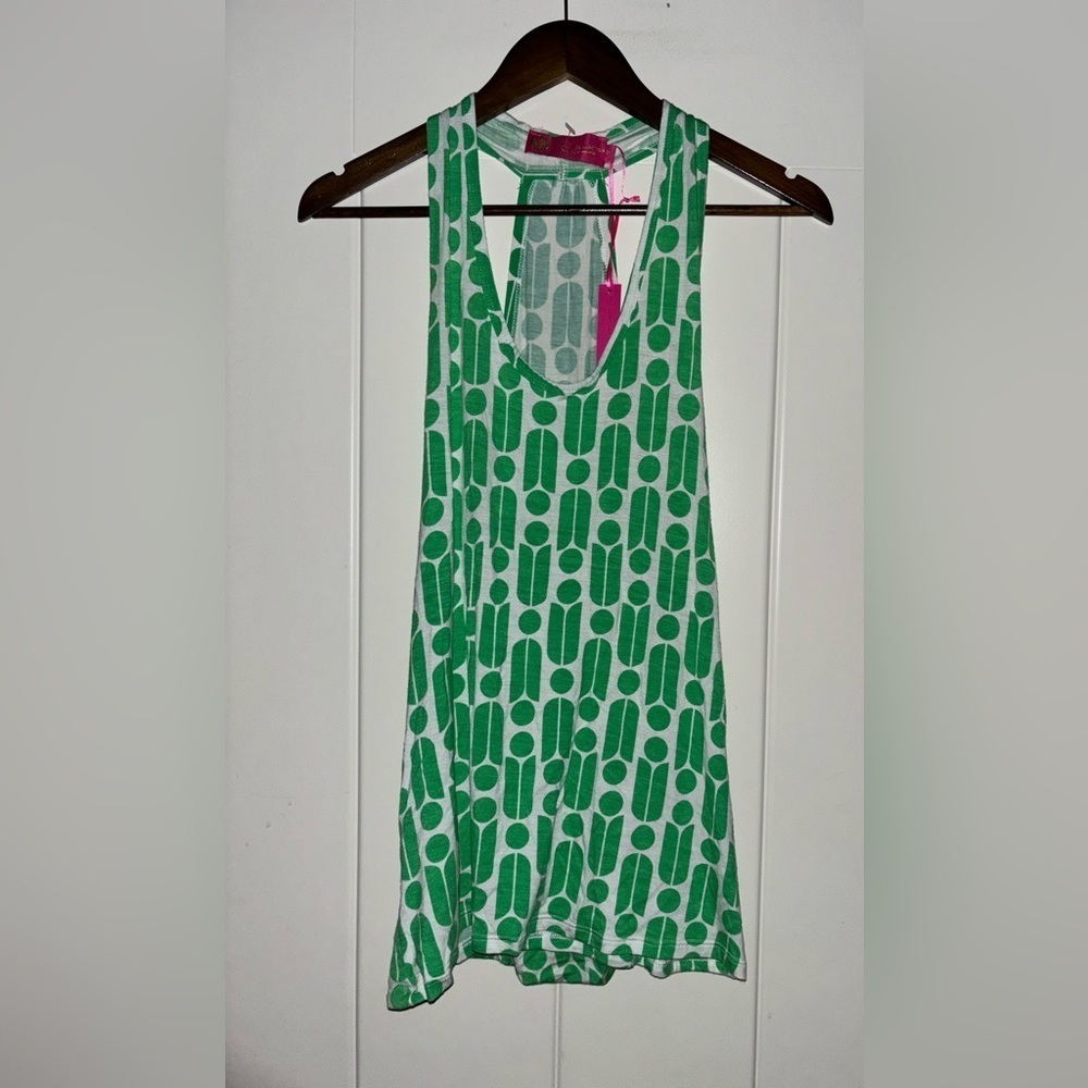 Macbeth Margaret Joseph Women Geometric Breathable Summer Tank Top Racerback M